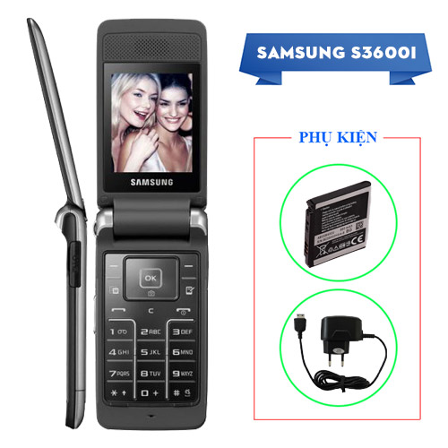 [MIỄN PHÍ SHIP] Điện thoại người già Samsung S3600i nắp gập đẹp mắt nghe gọi to rõ (bảo hành 6 tháng)