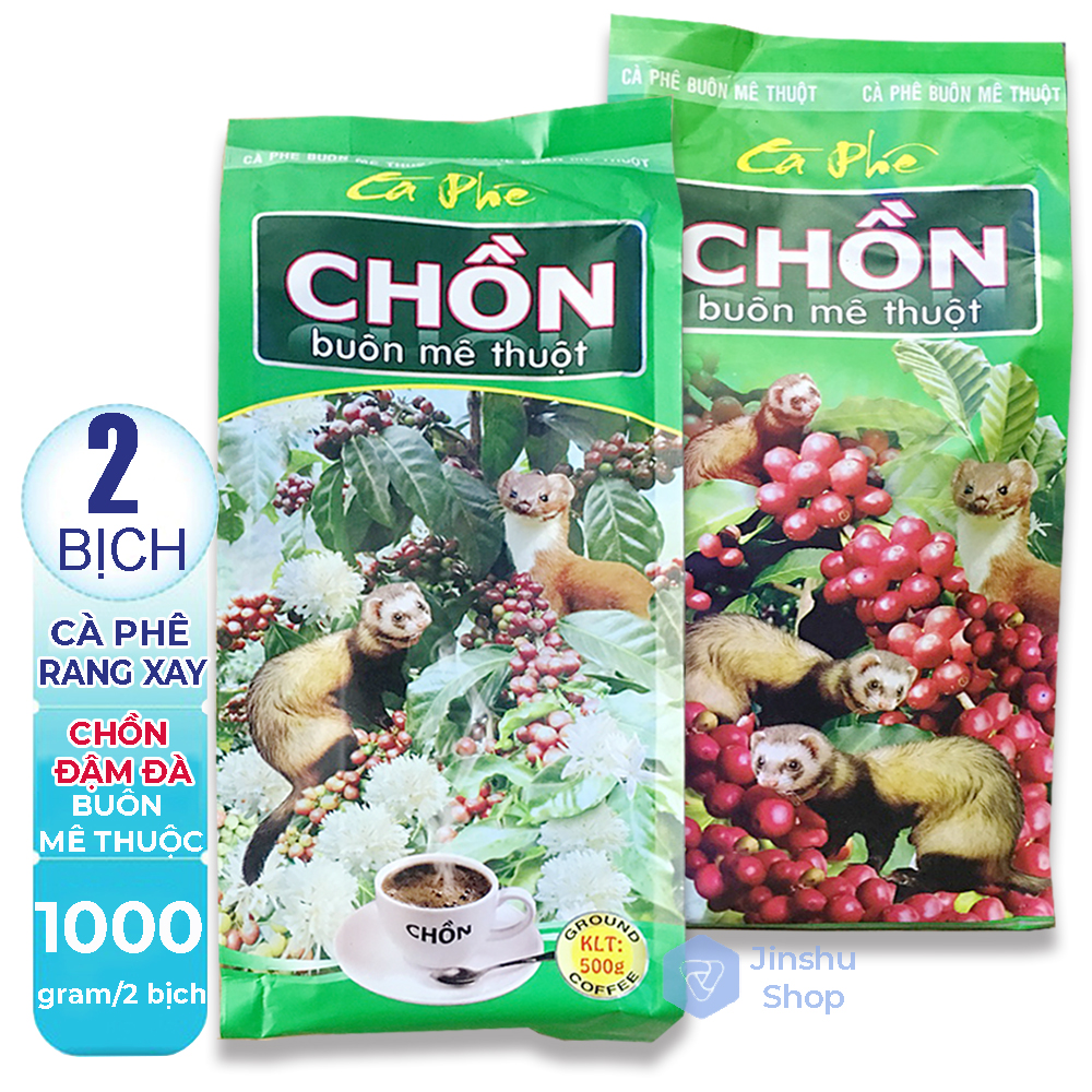 [CÀ PHÊ NGON ] Combo 2 Bịch (mỗi bịch 500gr) Cà phê pha phin đậm đà Chồn Buôn Mê Thuộc của công ty Cao Đại Nguyên thượng hạng -[ 12.12 Hot Deals ] Có lựa chọn số lượng và loại khi thanh toán. Quý khách lưu ý.