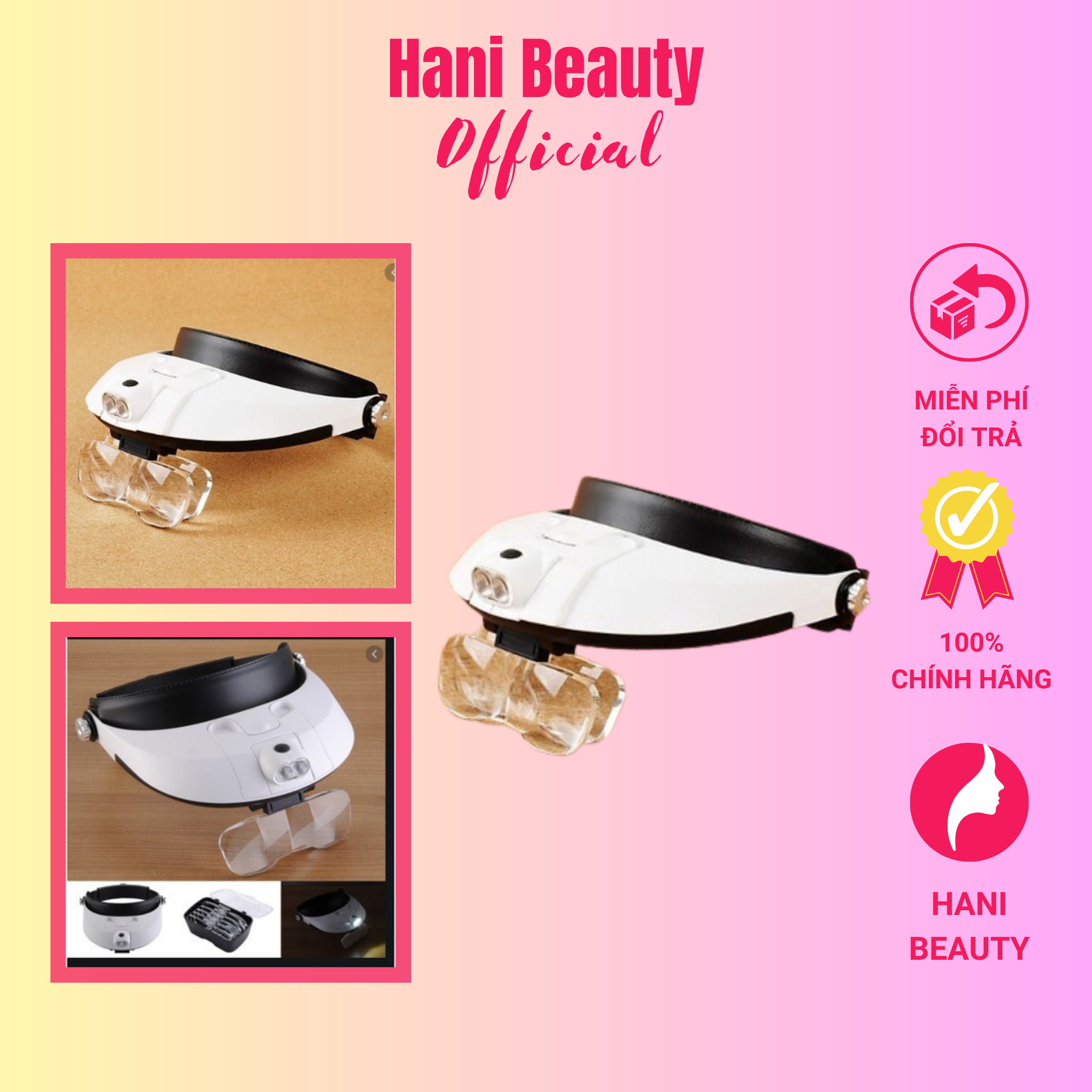 Kính Phóng To Nối Mi kính nối mi hỗ trợ mắt kém - Hani Beauty