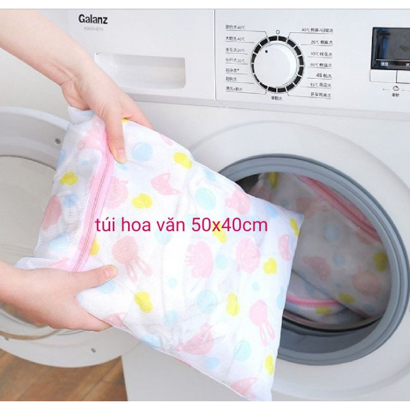 Túi lưới giặt quần áo, giặt đồ máy giặt 60x60cm, 50x40cm