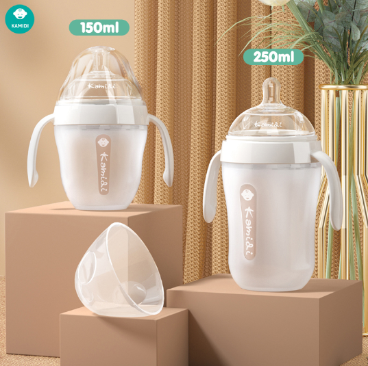 Bình sữa Kamidi Silicon Trắng