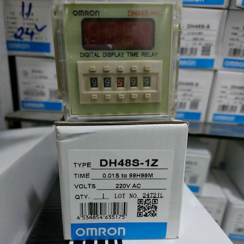 Đồng hồ rơ le thời gian omron timer dh48s-1z 220v 24v
