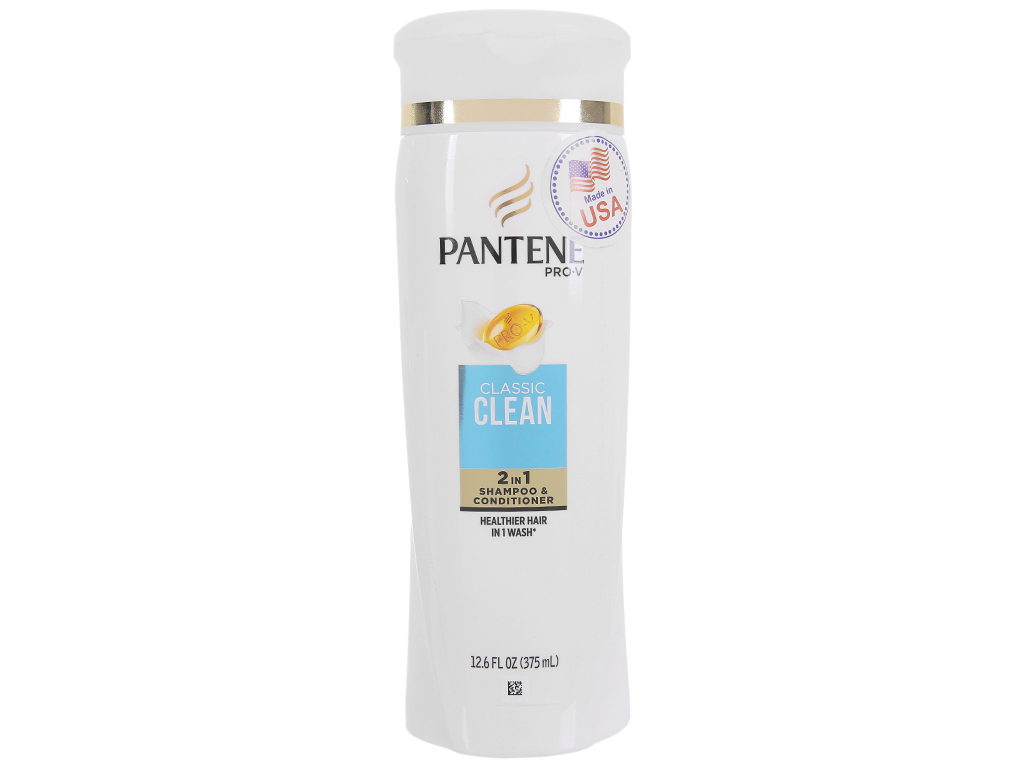 Dầu gội & xả pantene clacssic clean 2in1 375ml