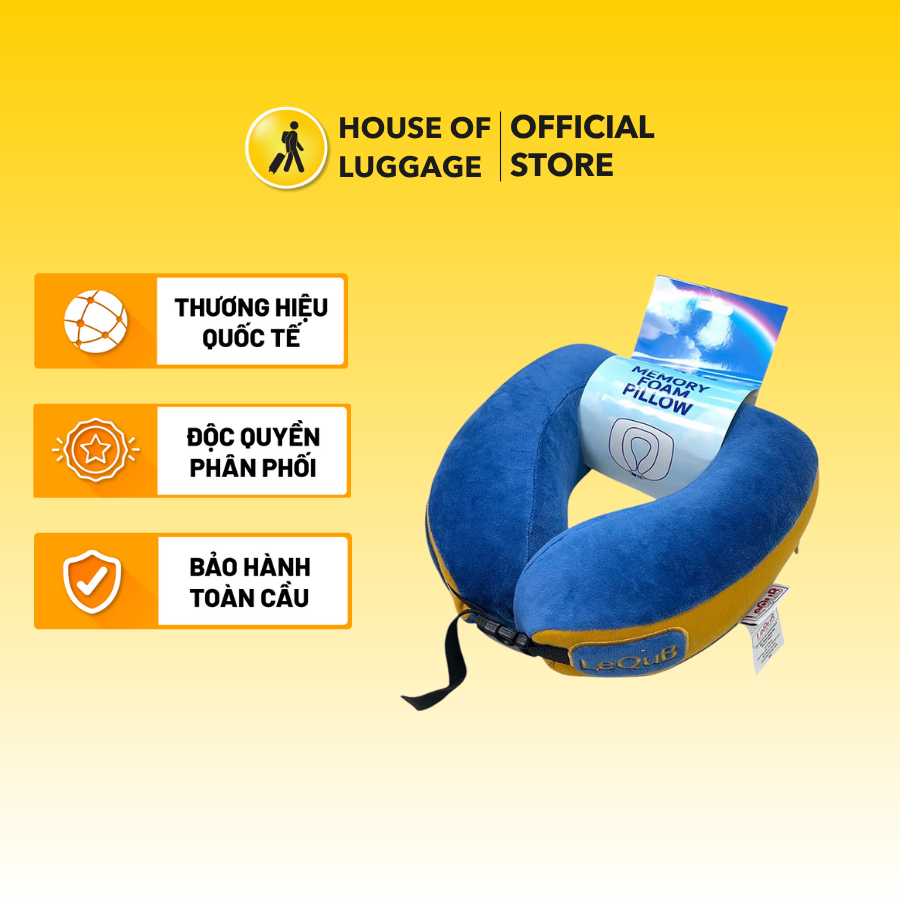 Gối cổ du lịch cao su non LEQUB