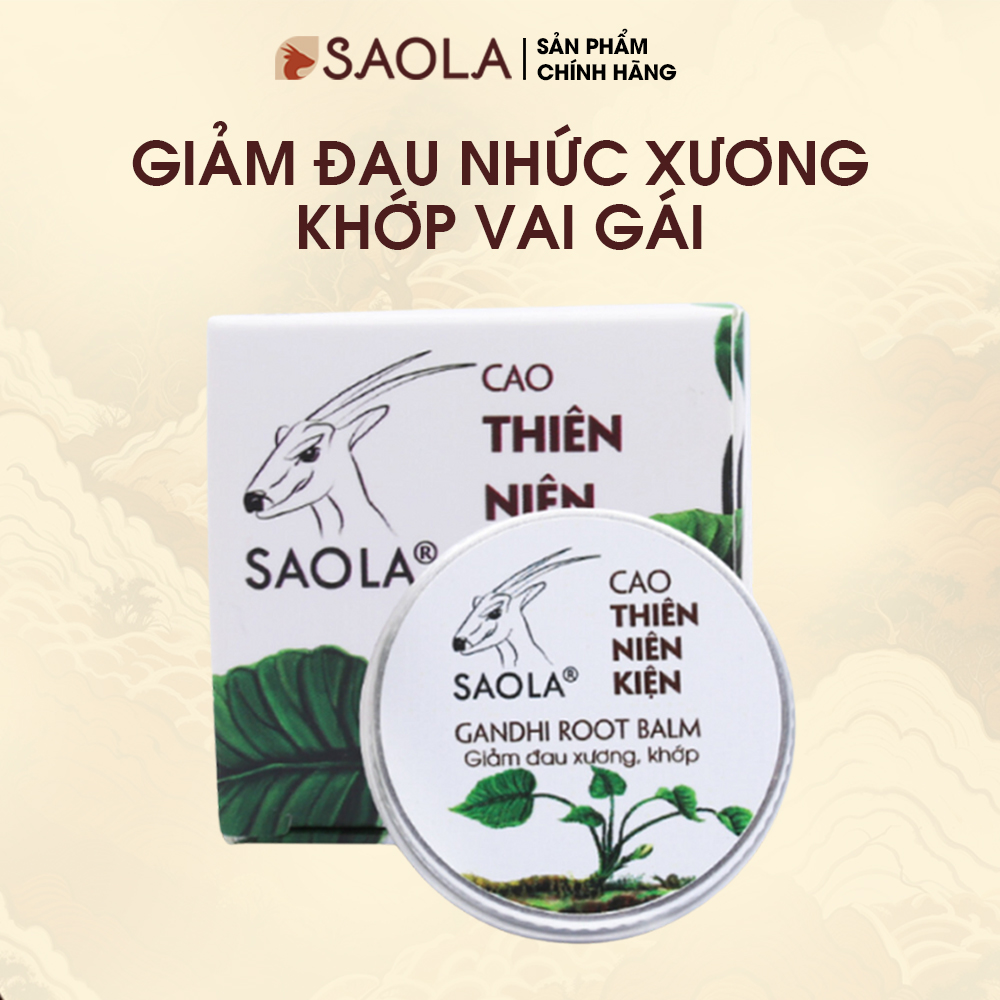 Cao Xoa Bóp Thiên Niên Kiện, Giảm Đau Vai Gáy, Nhức Mỏi Xương Khớp,100% Tự Nhiên, Lành Tính, 11g