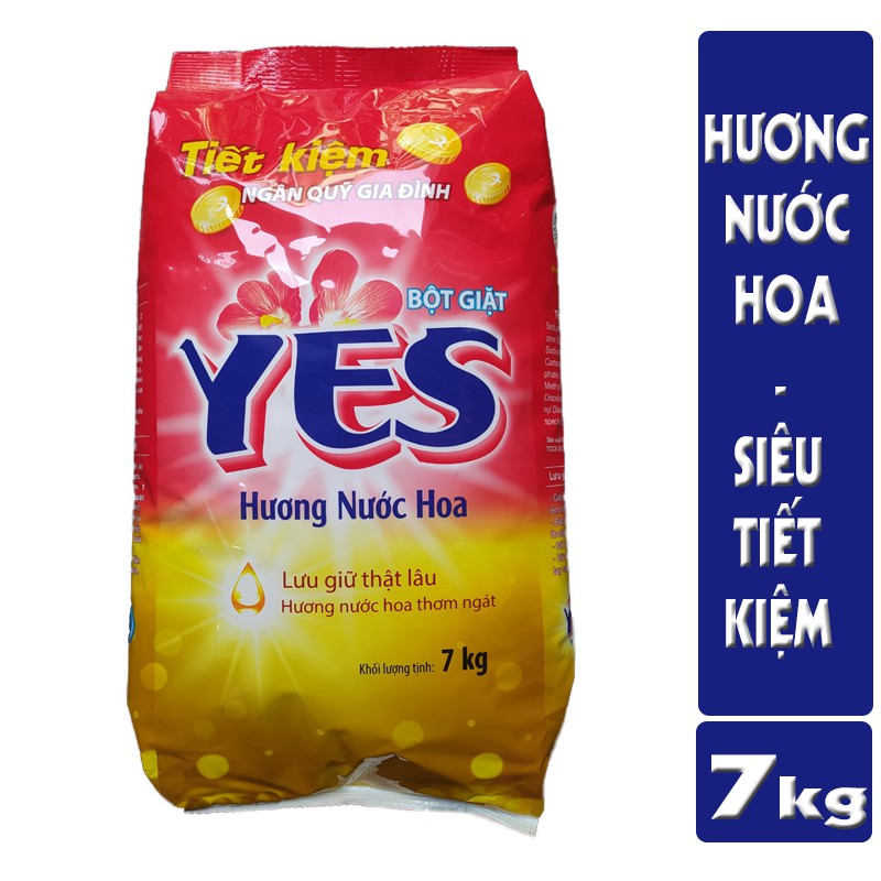 Bột giặt Yes Hương Nước Hoa 7kg ( sp của Lix)