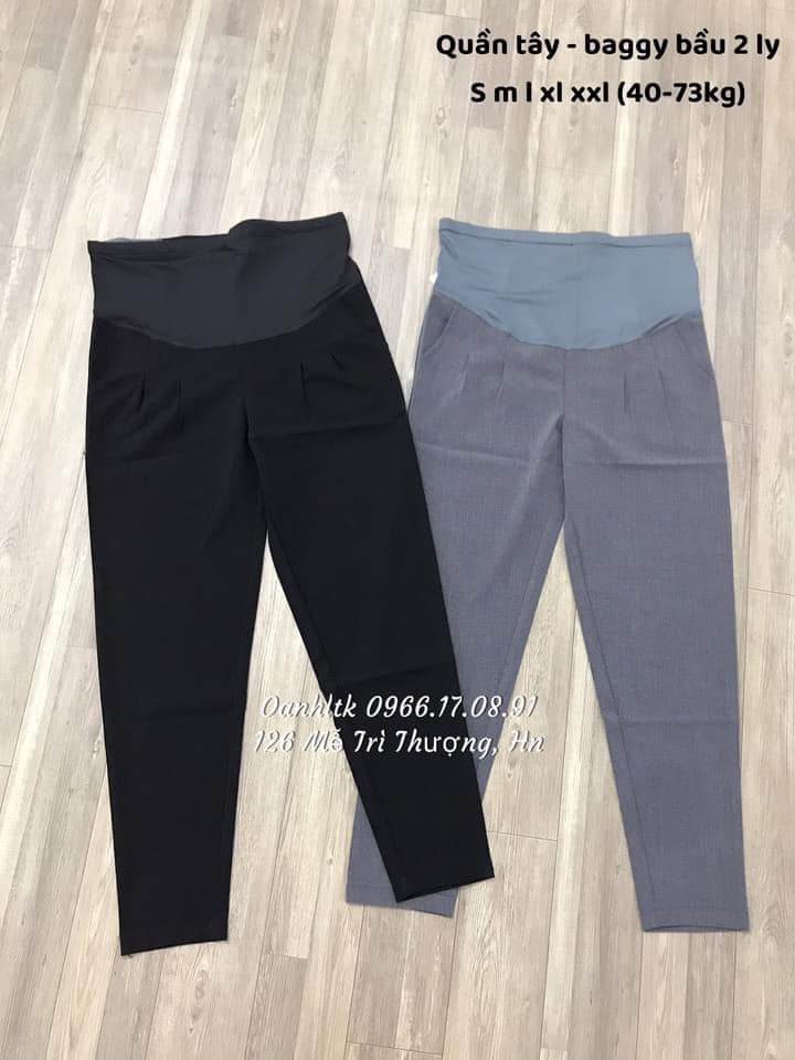 Quần bầu baggy 2 ly - vải 2 biên công sở hàng cao cấp