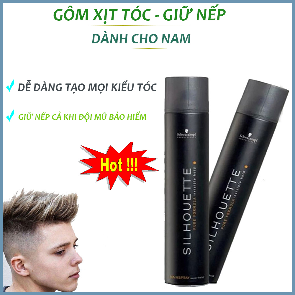 Keo, Gôm xịt tóc, gôm xịt tóc nam tạo kiểu tóc giữ nếp siêu cứng, hương nước hoa nam tính cuốn hút mọi phái