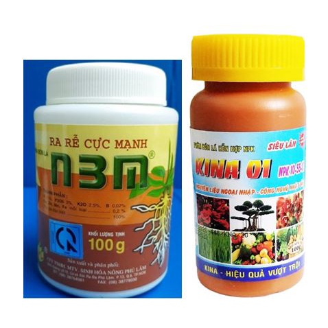 N3m 100gram phân bón kích thích ra rễ/ kina 55 100gram siêu lân kích chồi