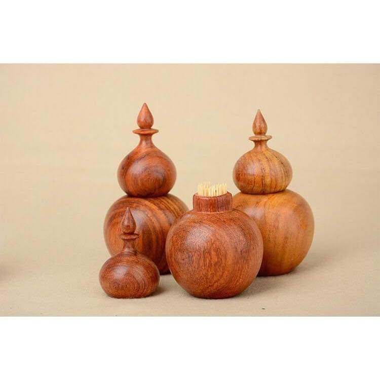 Lọ tăm hồ lô tổ hợp bách cổ thụ - Loại Đẹp Tự Nhiên