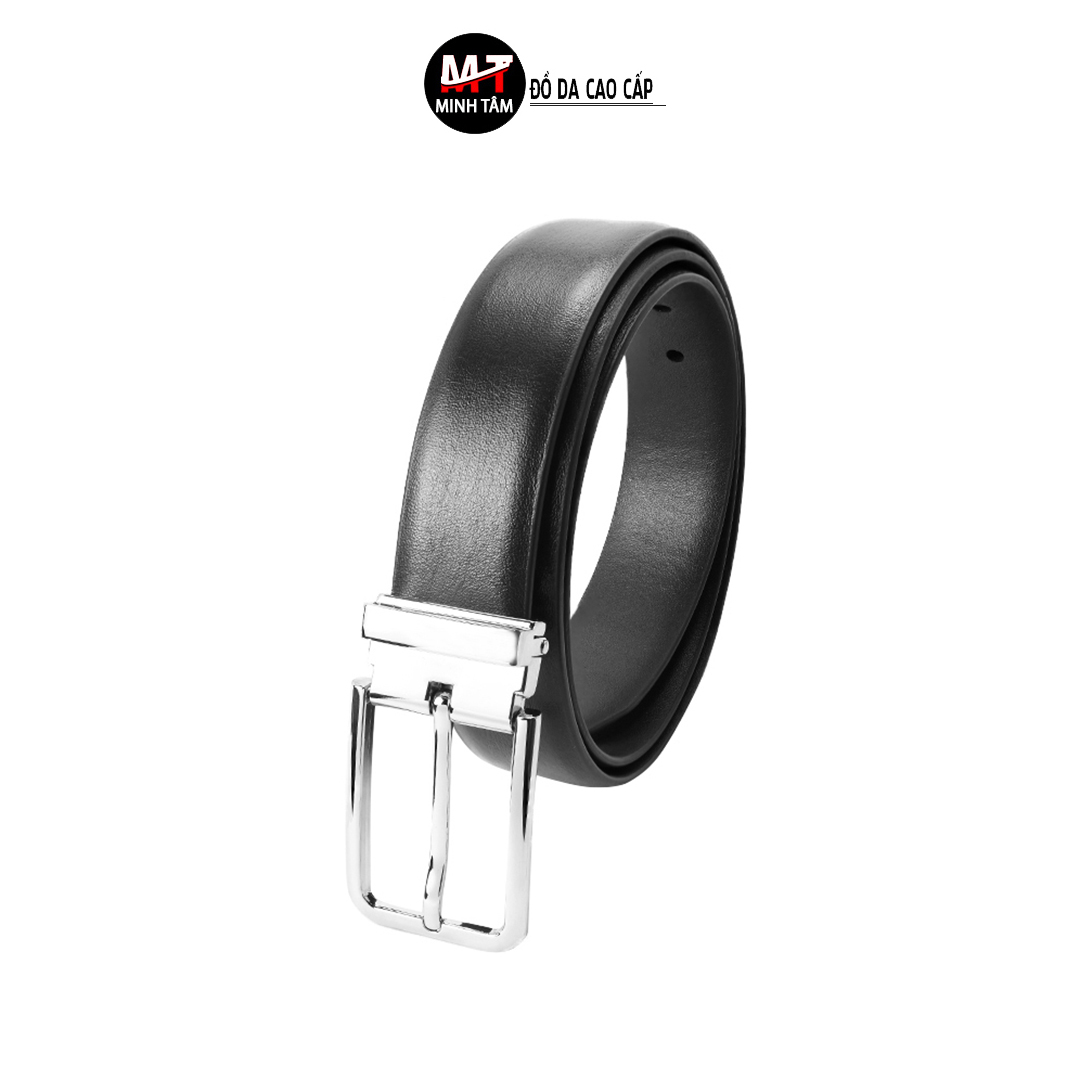 [HCM]Thắt lưng nam  dây nịt nam Minh Tâm da bò  khóa kim kẹp Sang Trọng MT334-30H