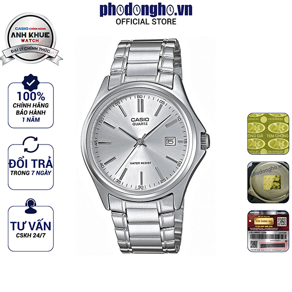 Đồng hồ nam dây kim loại Casio Anh Khuê MTP-1183A-7ADF