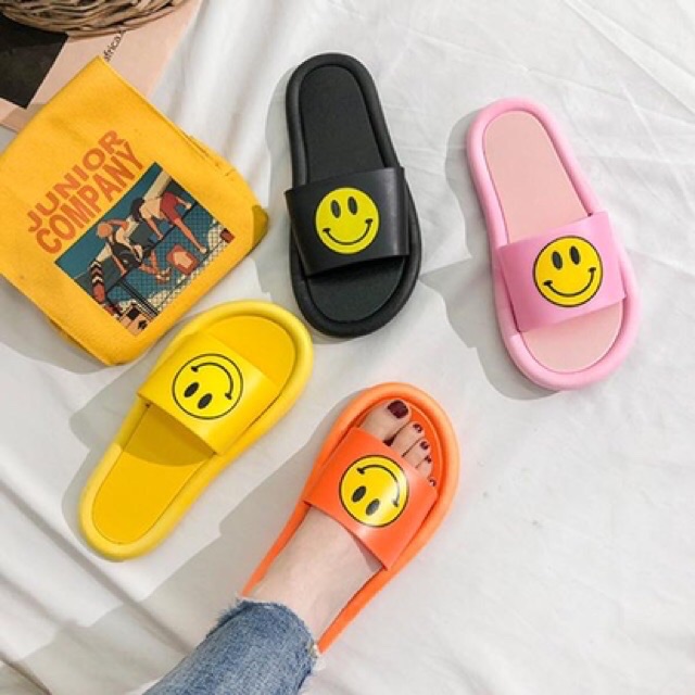 Dép nữ mùa hè mặt cười, dép lê mùa hè smile 2020