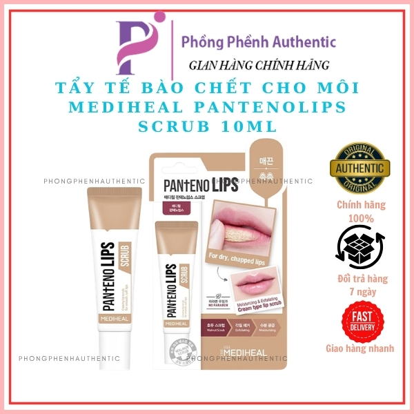 Tẩy tế bào chết cho môi Medihel Pantenolips Scrub 10ml