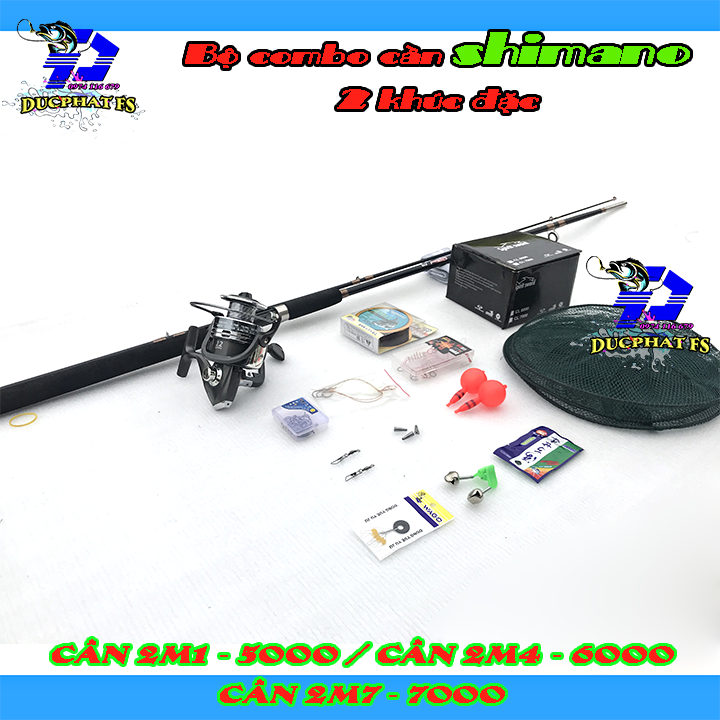 Cần đặc shimano. Bộ cần câu shimano 2 khúc ,máy CL kèm trọn bộ phụ kiện