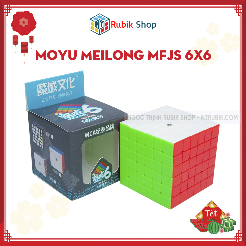 [Hoàn tiền 10%]Rubik 6x6 Stickerless MoYu MeiLong MFJS Rubik 6 Tầng