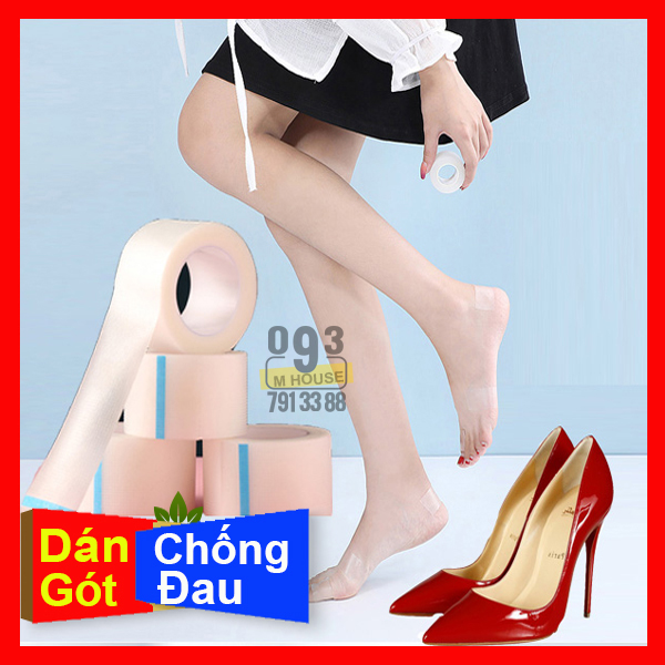 Cuộn Băng Keo Dán Gót Chân Xốp Chống Mòn, Giảm Đau, Bảo Vệ Gót Chân