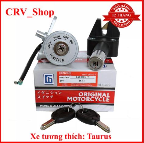 Bộ ổ khóa chống trộm xe máy TAURUS loại 6 cạnh