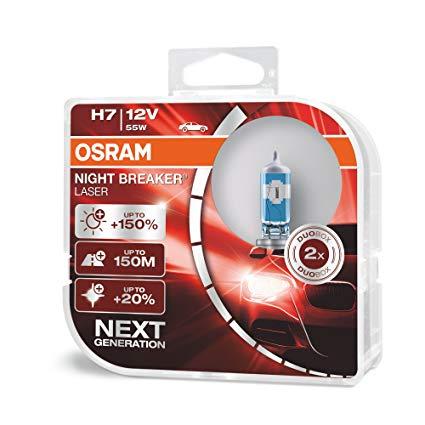 Osram, Bóng đèn Osram, Đèn Osram cho ô tô, Đèn Osram tăng sáng, Đèn Osram siêu sáng, Đèn led Osram cho ô tô, Đèn Osram H7 12V 55W, Osram Night Break Laser