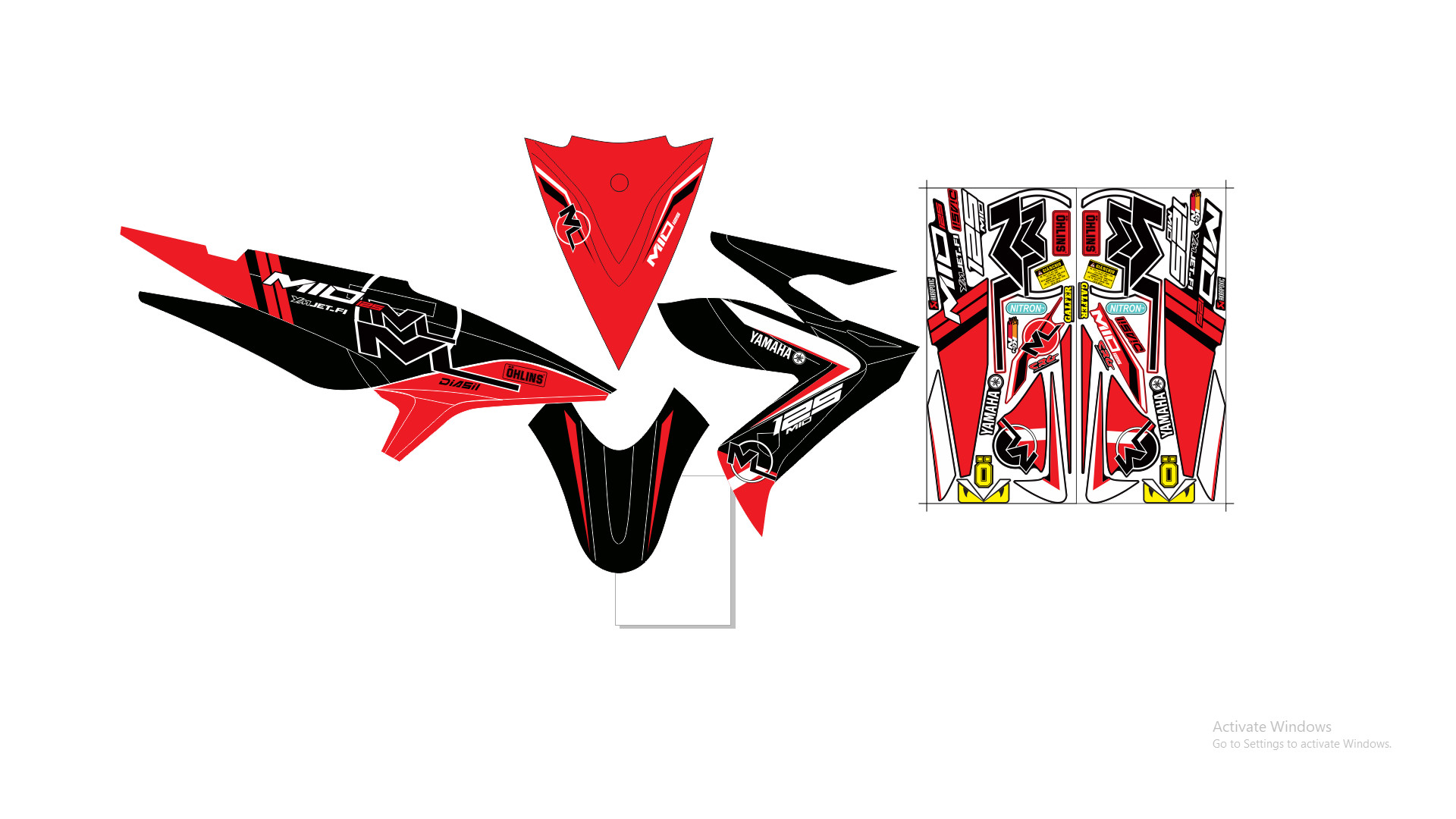 màutem xe luvias đỏ đen