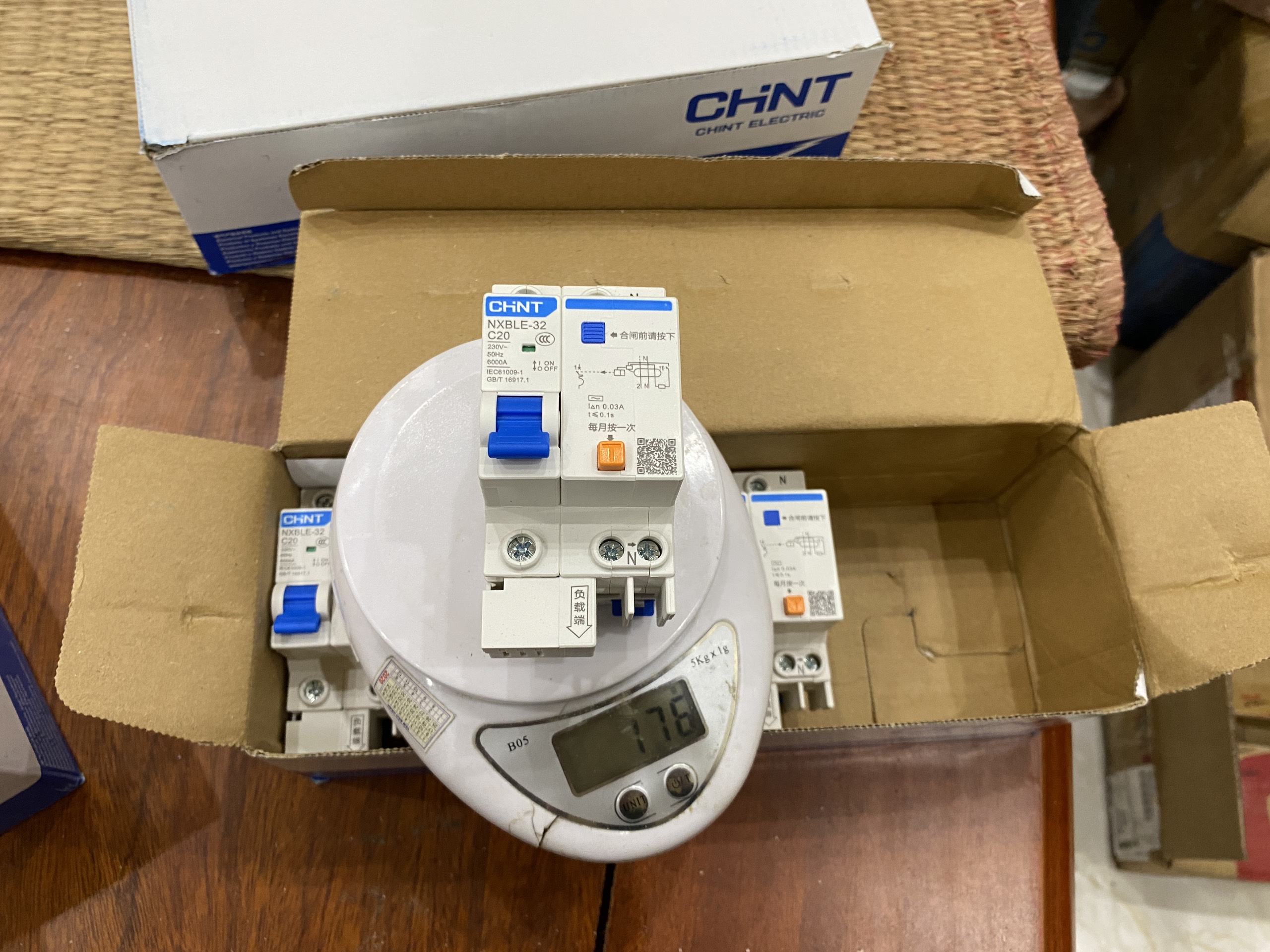 Atomat chống giật (RCBO) CHINT 1P+N 10A-20A