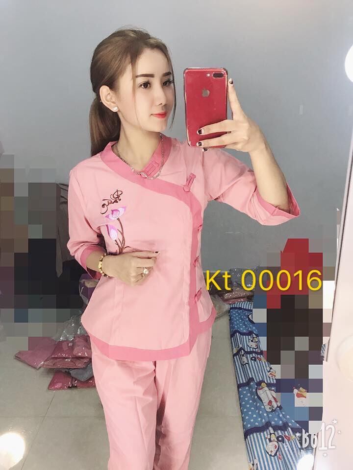 Đồ Lam Đi Chùa - Mẫu Kate Tim Phối. Đồ lam đi chùa nữ.Chuyên sỉ đồ lam đi chùa