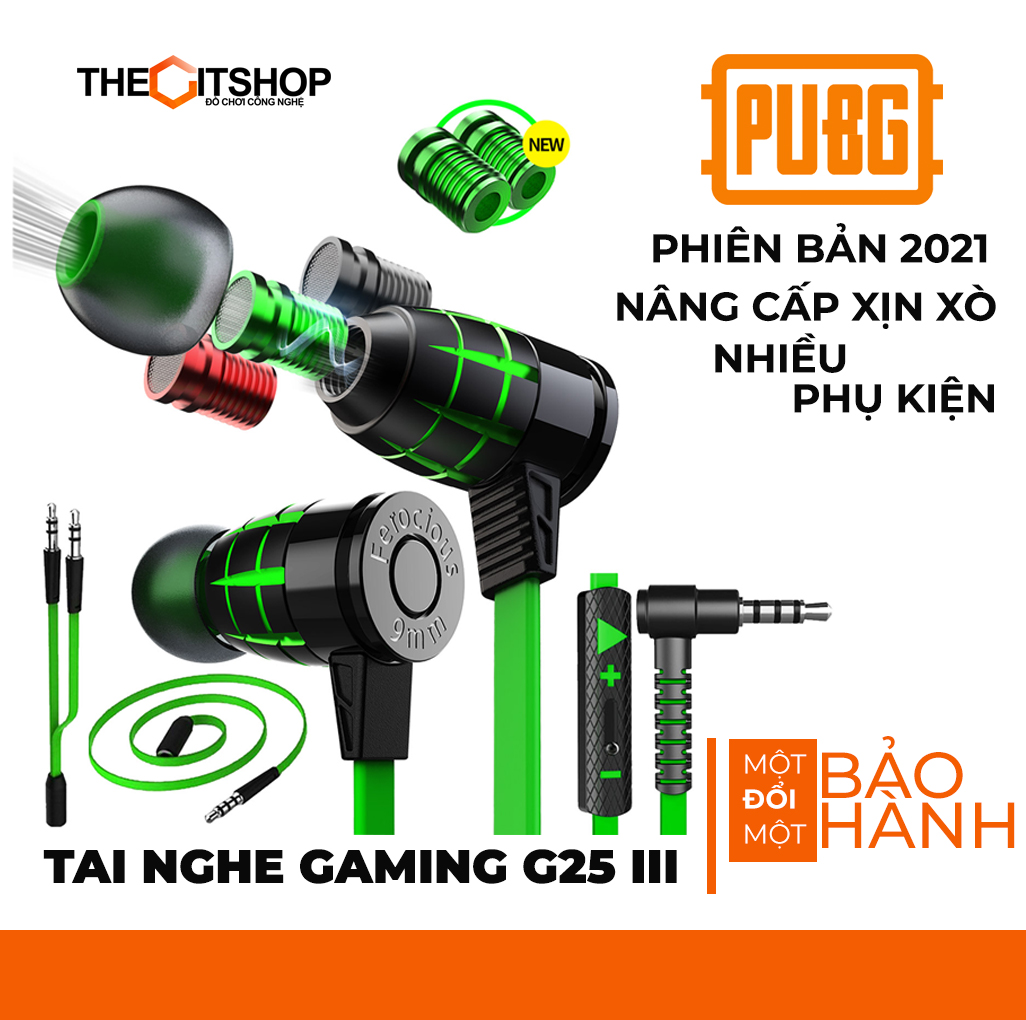 [Mẫu mới 2021] Tai nghe gaming Plextone G25 - Có mic - Tai nghe PubG