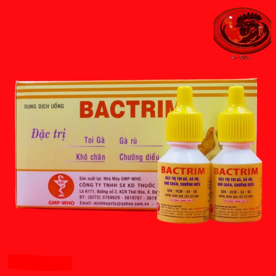 Bactrim gà rù, gà toi 1 hộp 10 lọ