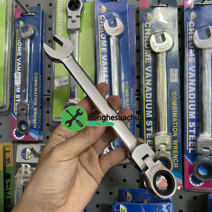 Cờ lê tự động gật gù 16mm buddy ba0074
