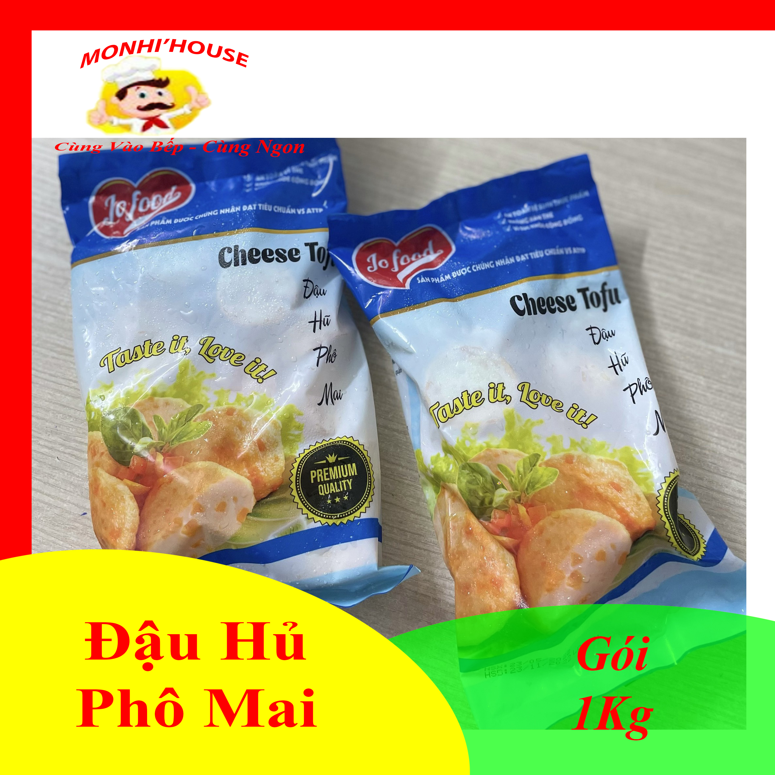 1kg đậu hũ phô mai jofood rẻ, ngon/500g
