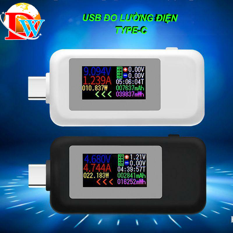 Usb đo dòng - đo áp ,test pin sạc, củ sạc, dung lượng pin kws-v20; kws-mx18 ; kws-1902c