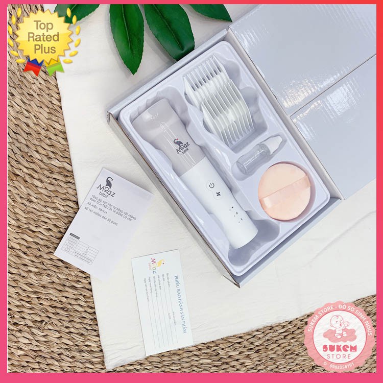 Tông đơ cắt tóc cho bé moaz bebe mb014- bảo hành chính hãng 1 năm - sukem shop