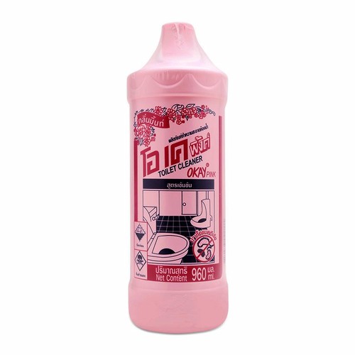 [HCM]Nước Tẩy Rửa Toilet Okay Pink Toilet Cleaner 960ml Thái Lan (chai hồng)
