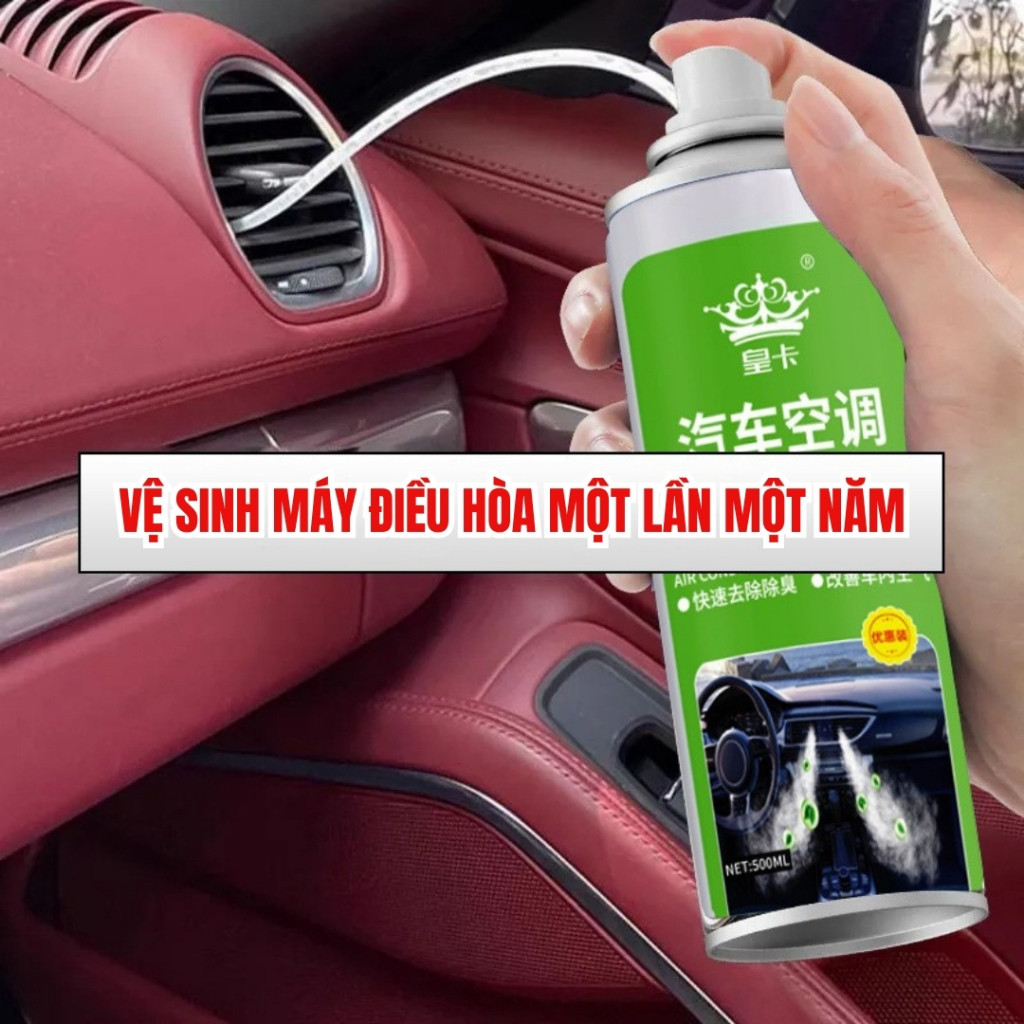 Chai Xịt Vệ Sinh Điều Hòa Ô Tô Dạng Bọt Dùng Cho Dàn Lạnh Không Cần Tháo RờiAPOD