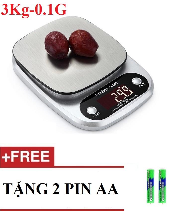 Cân thực phẩm điện tử cao cấp Eblance độ chính xác cao dải cân từ 0.1g đến 3Kg cân nhà bếp cân điện tử cân sức khỏe cân thực phẩm nhà bếp cân tiểu ly điện tử cân trang sức