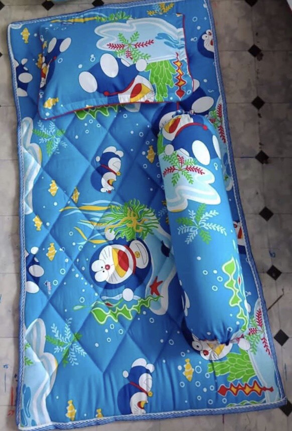 [HCM]Bộ nệm gối em bé 65 x 115cm