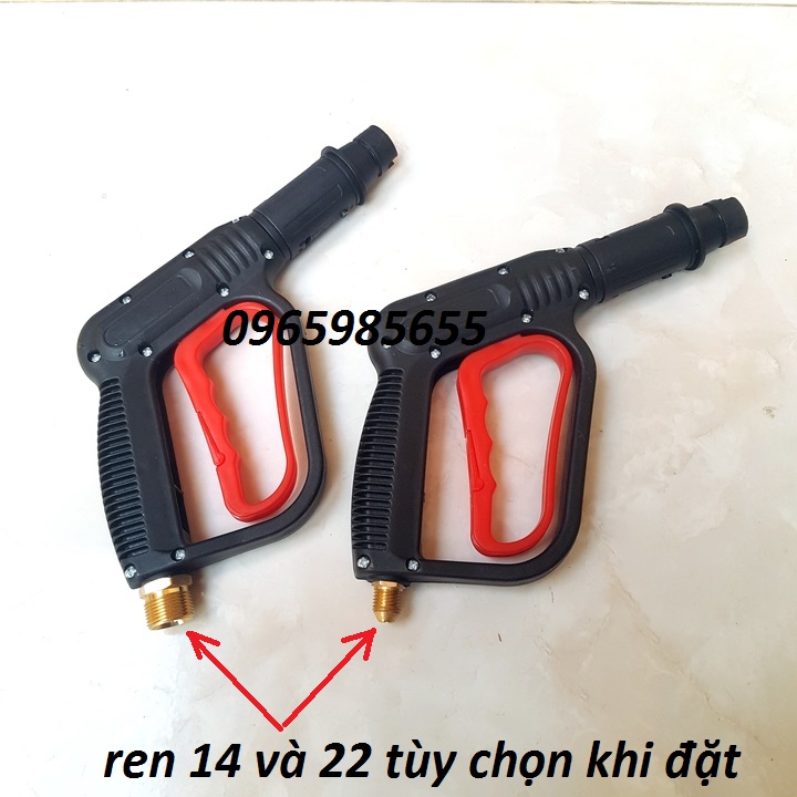 SÚNG RỬA XE- vòi xịt rửa xe áp lực cao cho máy rửa xe ren 14mm  và 22mm