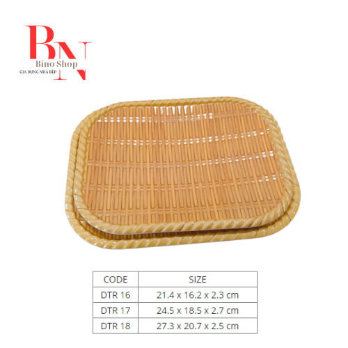 [HCM]Đĩa Nhựa Giả Mây Hình Chữ Nhật