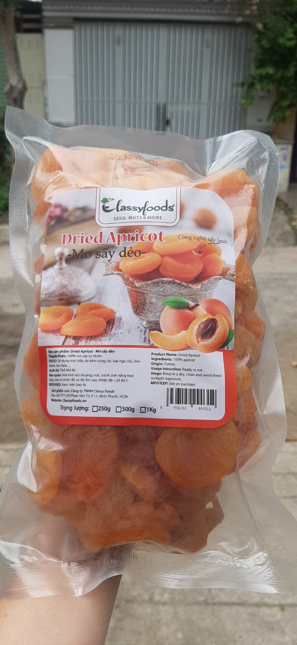 Mơ sấy dẻo công nghệ sấy lạnh gói ( 500 gram , 1 kg )