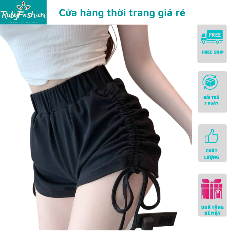 Quần đùi nữ quần nữ quần short nữ rút dây lên form dáng chuẩn đẹpXuongRubyTamnd