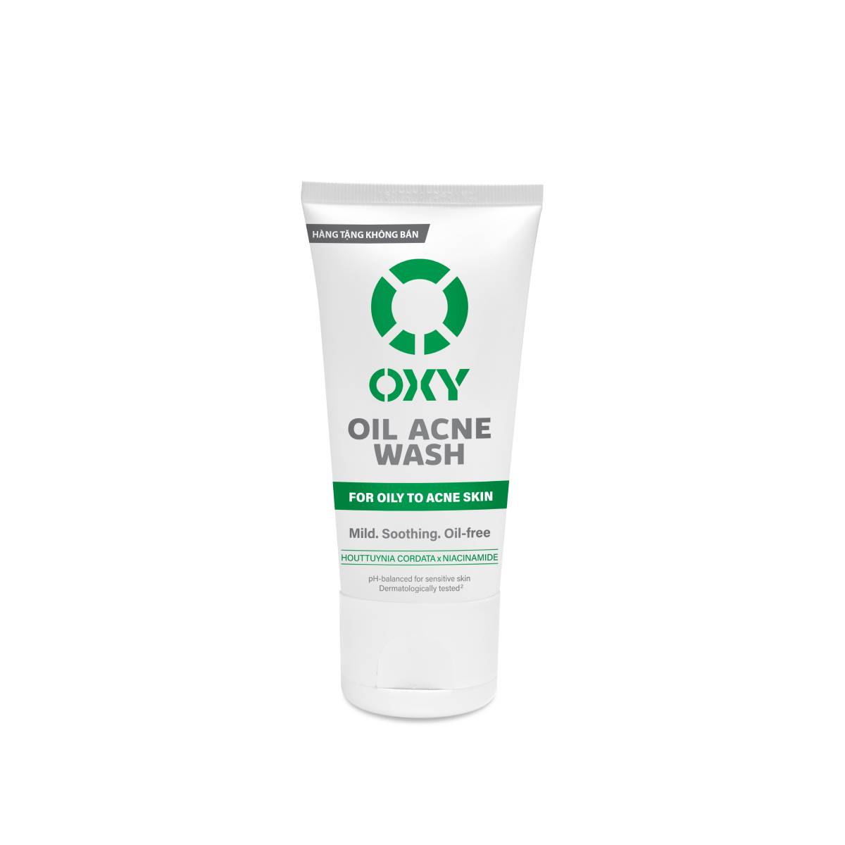 [Qùa tặng] Sữa rửa mặt cho nam Oxy sạch dịu nhẹ, kiềm dầu dạng kem Oxy Oil Acne Wash 25g