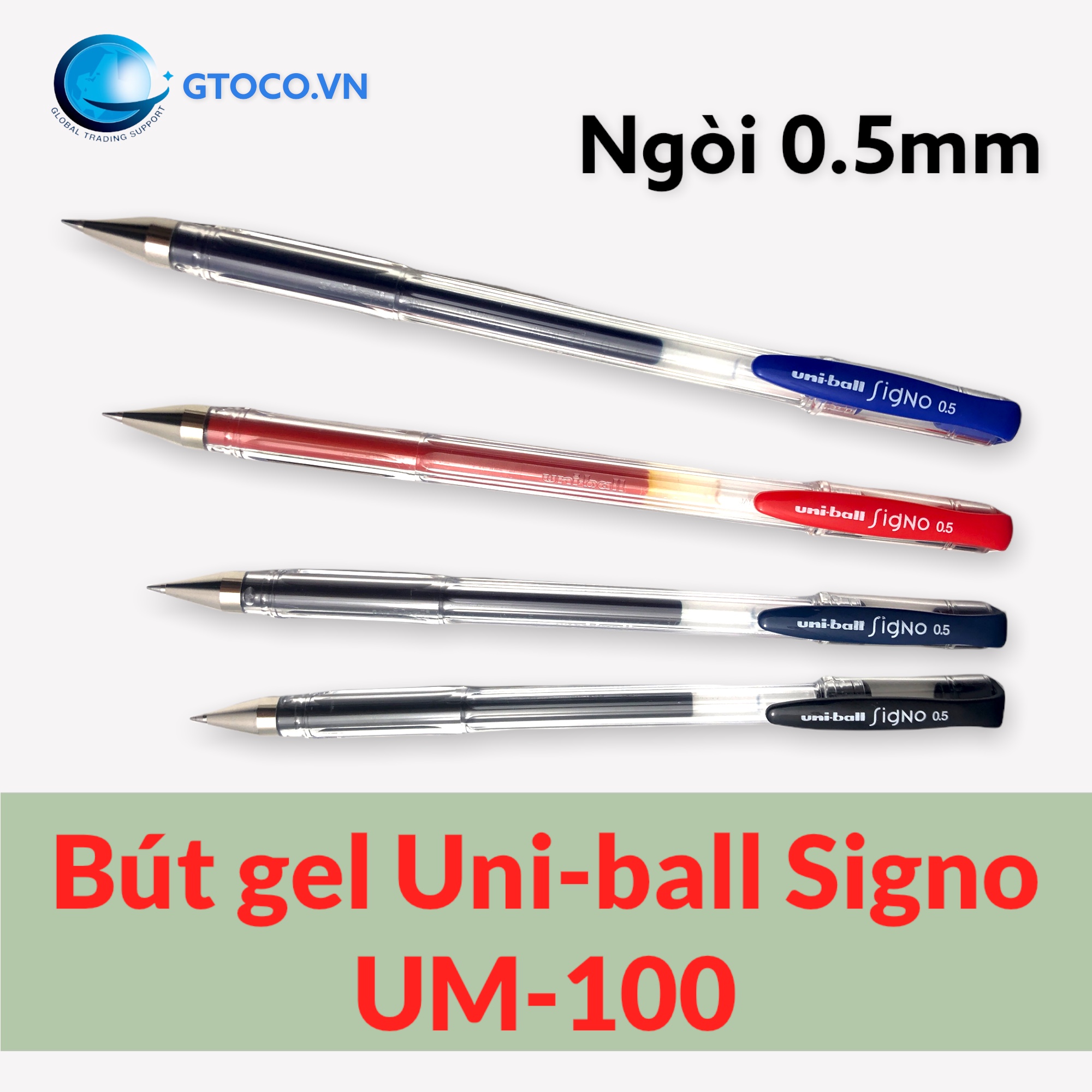 Bút bi gel uni-ball signo um -100 ngòi 0.5mm