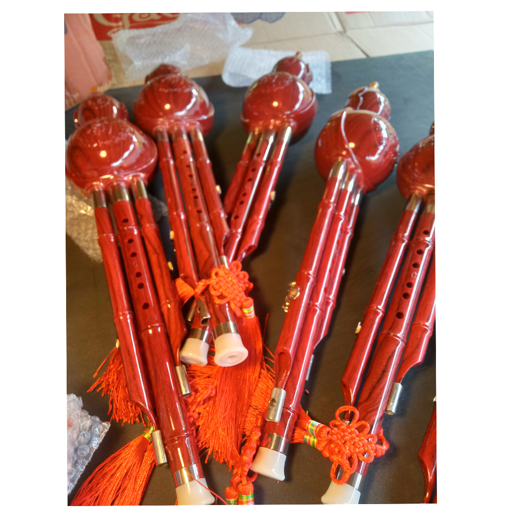 Sáo bầu 2 bè màu đỏ chuẩn âm