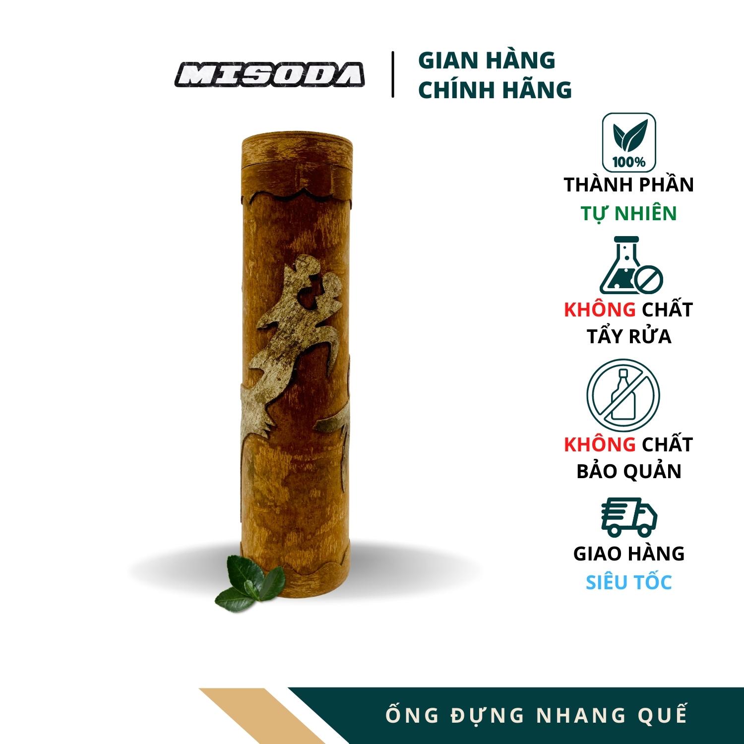 Ống Đựng Nhang Hương Quế Trà Bồng, Làm Từ Vỏ Quế Cứng Cáp, Bền Bỉ, Chạm Khắc Tỉ Mỉ, Hương Thơm Nhẹ Nhàng