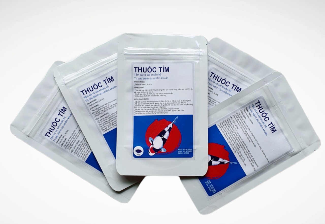 Bột tím kmn04 khử trùng nước 50gr