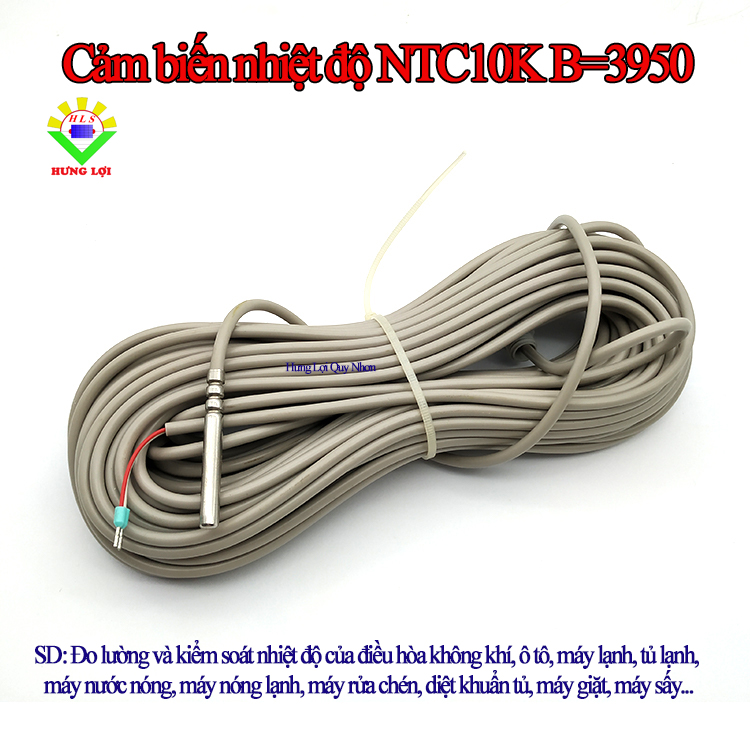 Cảm biến nhiệt độ NTC10K B 3950 dùng cho máy nước nóng năng lượng mặt trời