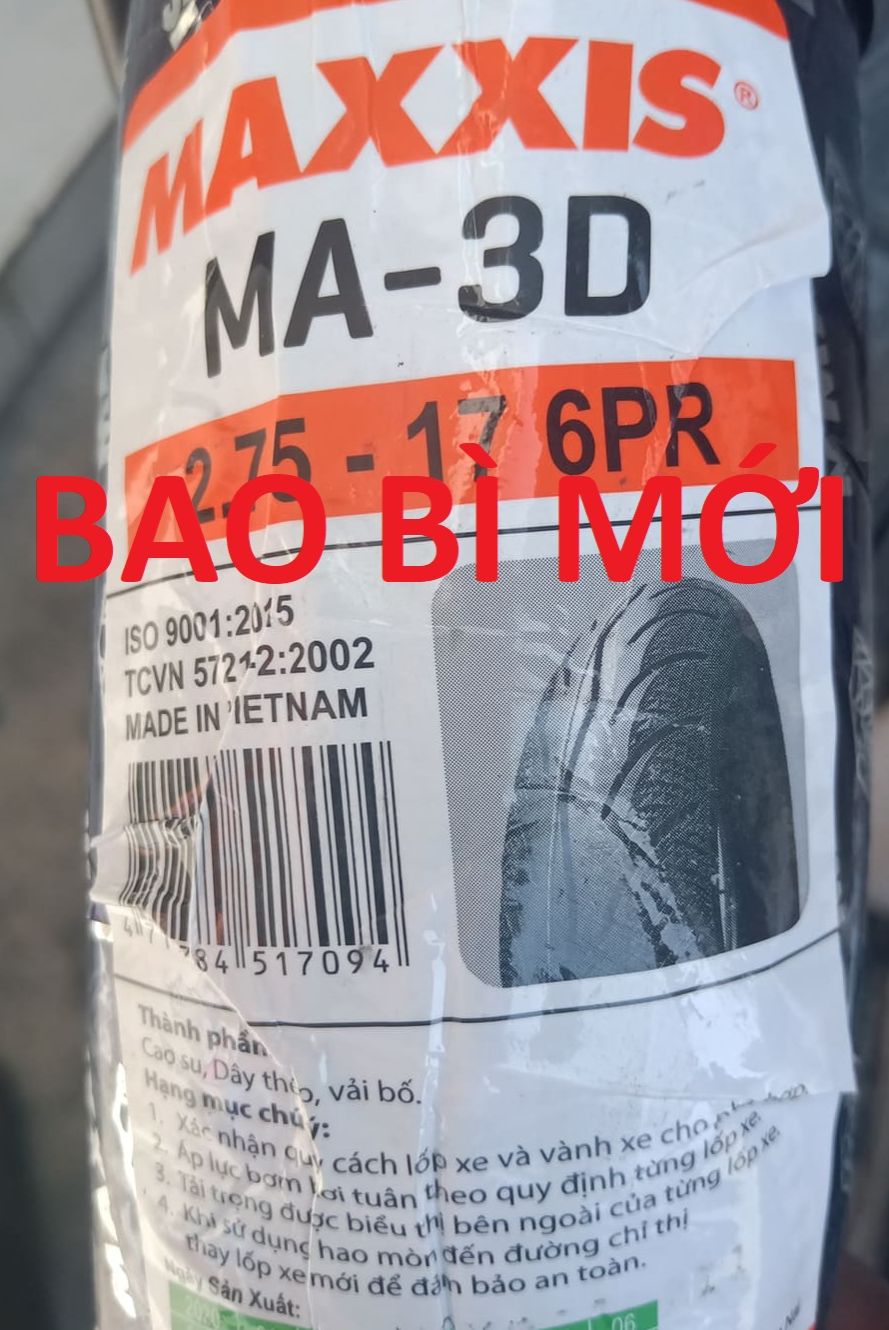 Vỏ xe maxxis 2.75 -17 chính hãng