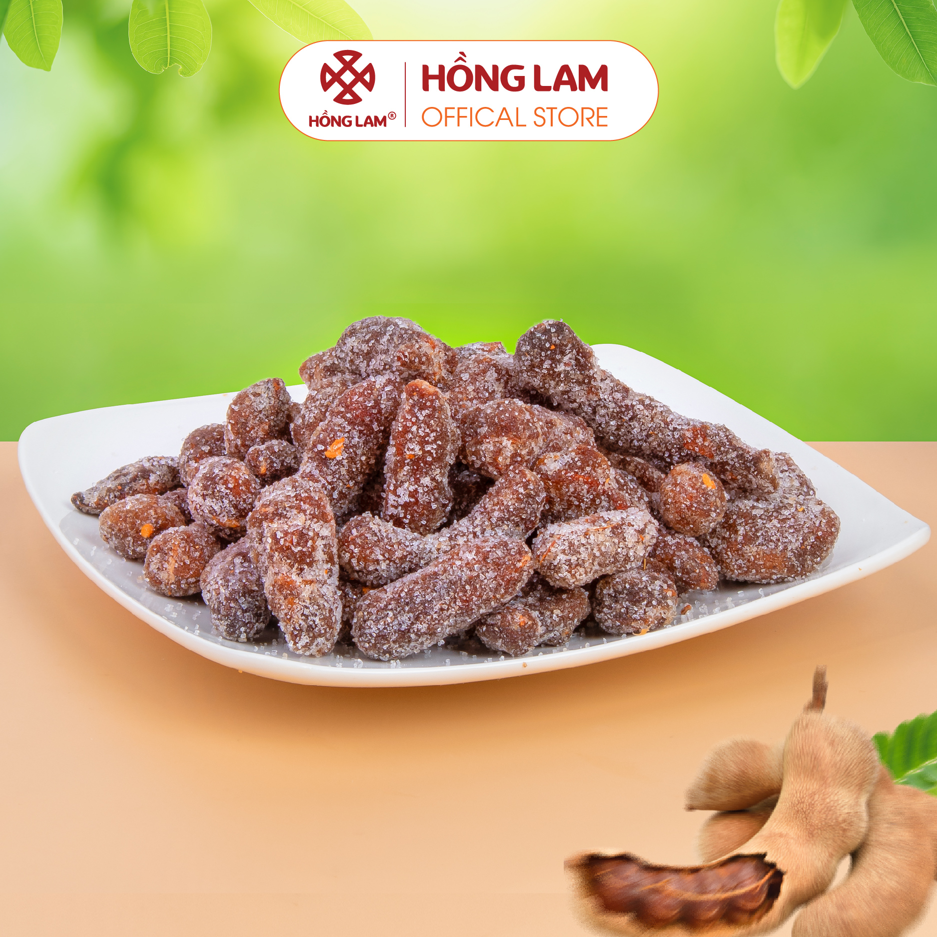 Ô Mai Me Sấy Vị Thái Hồng Lam - Vị Chua Ngọt