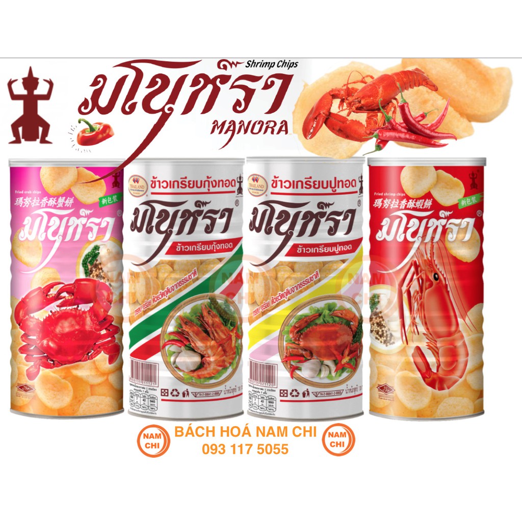 Manora snack tôm cua lon thái lan ăn vặt siêu thơm ngon dinh dưỡng
