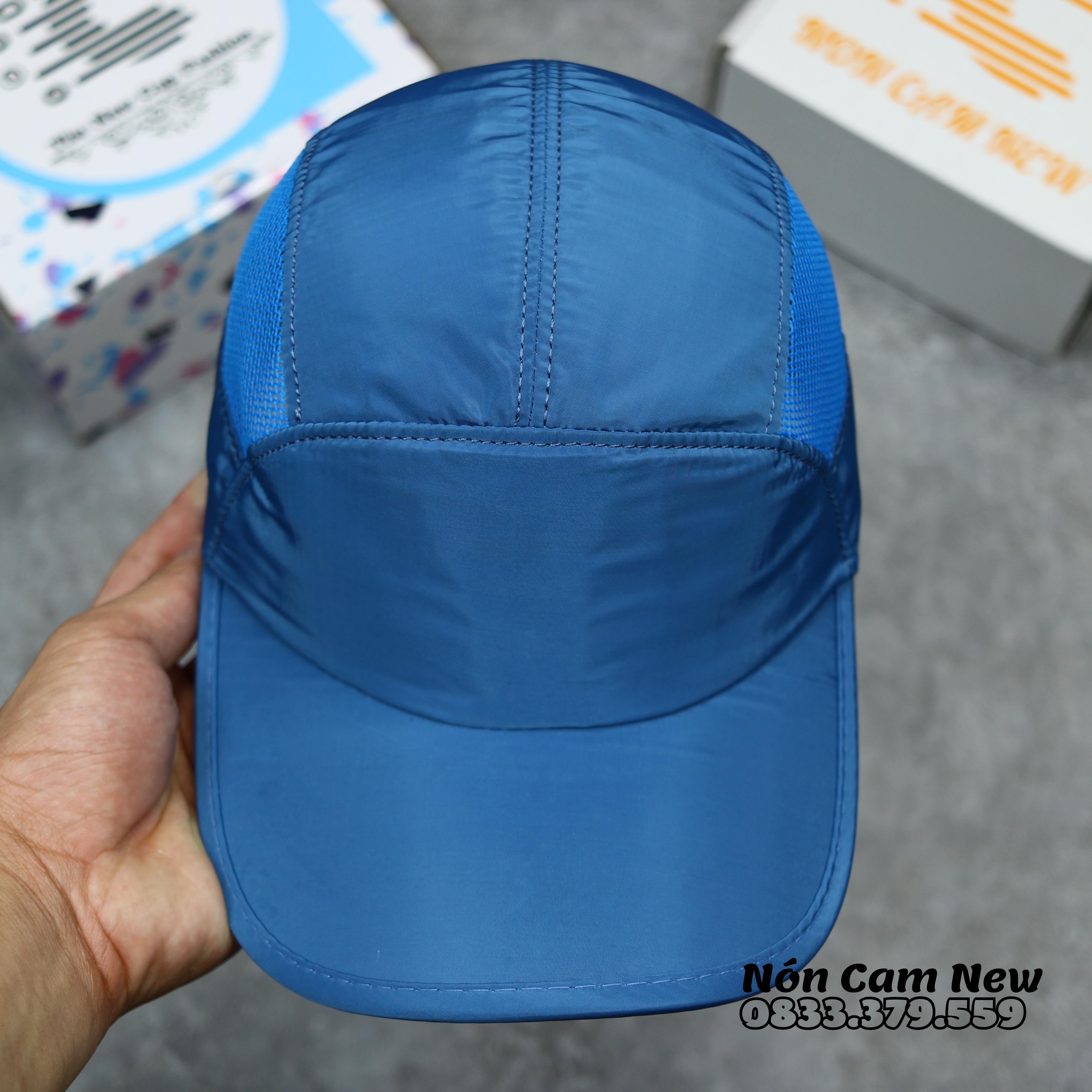 [CHÍNH HÃNG] Mũ NÓN CAM Nón Kết Vải Dù Lót Cotton Thoáng Mát Màu Xanh Dương Lạ Mắt